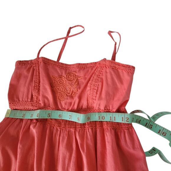 Vintage Forever 21 Y2K Babydoll Flamingo Dress Cottagecore Coastal Boho Small - Picture 4 of 10